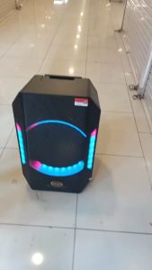 SPEAKER PORTABLE KARAOKE YOUTUBE 15 INCH DUSENBERG NAPOLI DAN 2 MIC WIRELESS