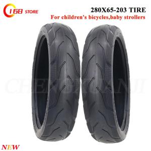 280X45-203 280x65-203 Tyres for Baby Stroller Accessories Thickened Tires ChildrensTricycle Trolley Pneumatic Tyres 280*65-203