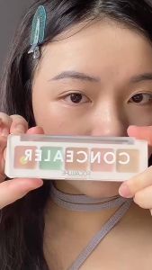 FOCALLURE 5 colors concealer palette natural moisturizing long-lasting cover dark circles acne marks and redness primer makeupAATT