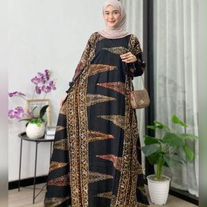 GAMIS BATIK RAYON CAP UKURAN JUMBO MUAT SAMPAI BB 110 KG LEMBUT DAN ADEM 4XL LD 140