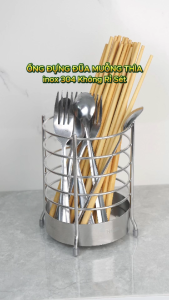 Ống đựng đũa muỗng để bàn inox 304 Hobby home decor OD5