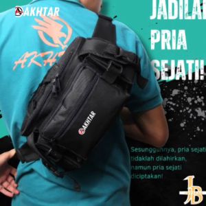 Javabag store-Tas Waistbag Pria Keren Terbaru bahan tebal Tas Selempang Kekinian-velox