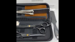 Hair Cutting Scissors Set Professional Haircut Scissors Kit with Cutting Scissors Thinning Scissors Comb Cape Clip
