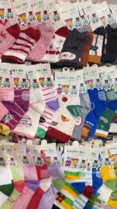 5คู่ ถุงเท้าเด็ก คละลาย สำหรับเด็ก 1-9 ขวบ ลายน่ารัก ลาย ชาย/หญิง พร้อมส่ง