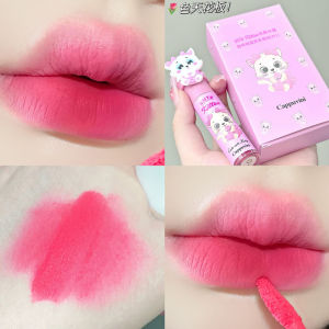 Son Môi Dễ Thương Cho Trẻ Em Cappuvini Matte Long-lasting Không Dính Cốc Son Môi Nghệ Thuật Sân Khấu Nhỏ Gọn Quà Tặng Hộp Đơn