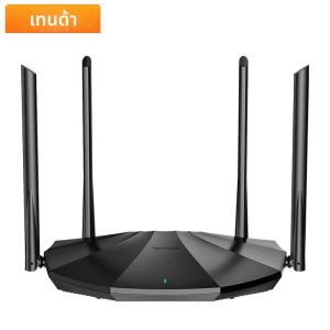 Tenda Router AX1500 WiFi 6 2.4/5GHz Dual Band Gigabit พอร์ตทํางานร่วมกับ Home App สายเคเบิลเครือข่าย Wifi Extender AP 4x6dBi เสาอากาศ WPA3