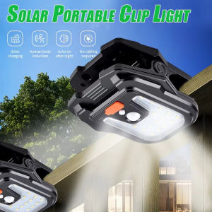 BALDR | Outdoor solar portable clip lamp multifunctional induction lamp wall lamp courtyard lamp camping lamp work lamp