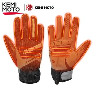 Găng Tay Đi Xe Đạp Có Sưởi KEMITOUR Găng Tay Cảm Ứng Nhiệt Mùa Đông Có Thể Sạc Lại Bằng USB Dành Cho Xe Đạp Điện Đi Xe Đạp