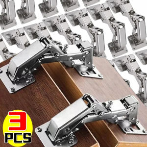 Dizoey 170 Degree Hinges Frameless Cabinet Door Hinges Hidden Hydraulic Adjustable Mounting Hinge Wardrobe Soft Closing Buffer Dampers