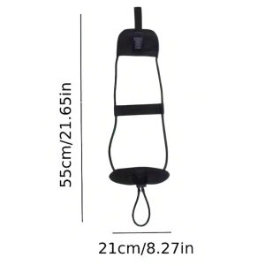Dây Đeo Túi Du Lịch Bằng Nylon Đa Chức Năng Màu Đen - Dây Căng Co Giãn Phụ Kiện Cố Định Hành Lý & Ba Lô