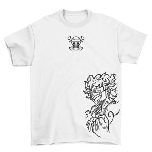Bandai | ONE PIECE Japan Harajuku T-shirt 2026 Mens and Womens Summer New Anime Printed Street Hip Hop Casual Loose Parent Child Top