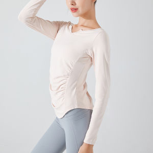 YANSE | Thin V-Neck Slim Fit Large Size Quick Dry Womens Sports Top