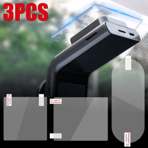 3PCS Car Windshield Static Sticker Automobile Paste Stickers Transparent DVR Paste Film Holder Electrostatic Annual Inspection Label