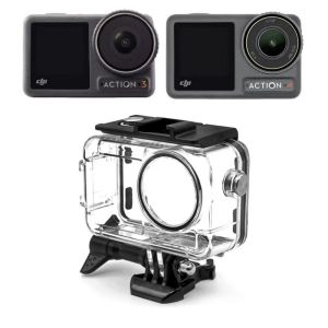 60M Waterproof Case For DJI Action 3 / 4 / 5 pro Action Camera Dive Case Protective Housing Shell OSMO Action 3 / 4 / 5 Pro Accessories