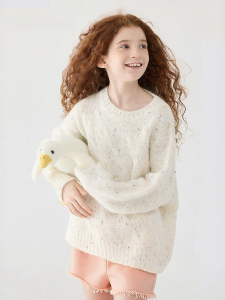 JOLLY BEAN | Colorful Dots Braided Easy-to-wear Loose Sweater