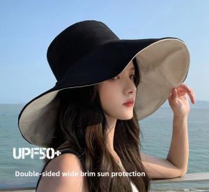 ZIYINGCHA | Sun Protection Wide Brim Double-Sided Fisherman Hat
