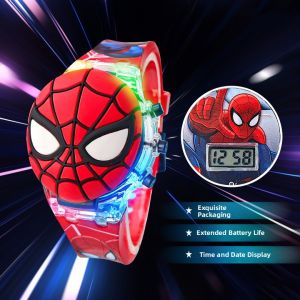 Hai Yao Era | Spider-Man Design Electronic Childrens Watch Glow Music Light