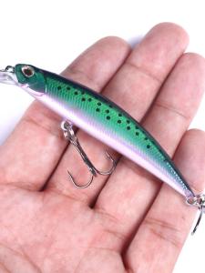 Hengjia Fishing Gear Far Casting Lure Minnow 13g Bass Fishing Simulation for Sea water And Saltwater Fishing Hooks Included