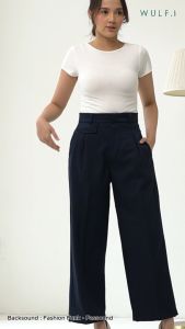 Wulfi Celana Pants My Workday Classic Pants Navy