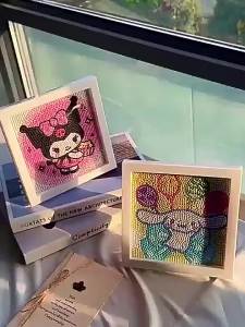 Bộ Tranh Thêu Chữ Thập Pokemon Crystal Diamond 5D DIY - Hoa Văn Hoạt Hình Bằng Nhựa Tròn Không Có Khung Quà Tặng Sinh Nhật Cho Trẻ Em