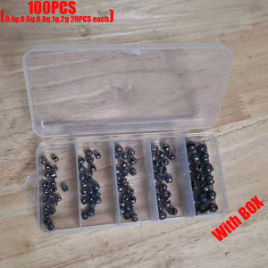 Removable Split-Shot100Pcs Lead Sinking Split Shots Fishing SinkersFishing Weights Sinkers Round Lead