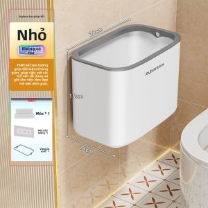 Joybos | Thùng Rác Treo Tường Cho Phòng Tắm Có Nắp