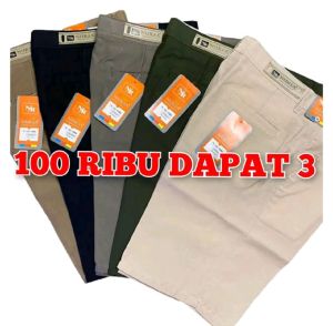 paket 3 PCS Celana pendek pria / laki laki chinos distro premium