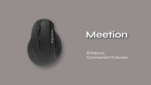 Meetion BTM010L Left Hand Wireless Vertical Mouse RGB Dual Mode 2.4G Bluetooth Ergonomic