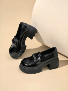 Josiny | Stylish English Style Thick Soled Loafers