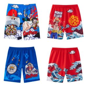 Bandai | Summer Hot Anime Adult Children Fan Enthusiast One Piece Luffy Breathable Casual Sports Shorts Beach Swimming Pants Sleepy Pants