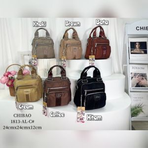TAS CHIBAO PARASUT CB1813-AL 3in1 Ransel Slempang Jinjing 5Sleting