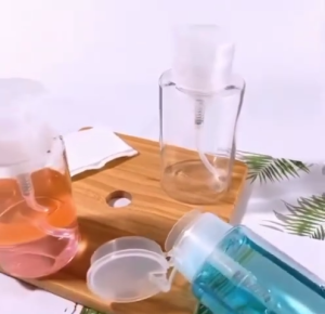 [150ml/ 200ml] Press Type Bottle | Toner MakeUp Remover Micellar Water Nail Polish Bottle | Pump Cosmetic Dispenser压取式卸妆