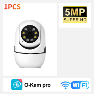 2.4G 8MP Camera Wifi Full Color Night Vision IP Indoor Security Protection Monitor 5.0X Zoom Home Wireless Track Alarm O-Kam pro