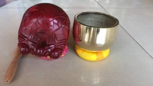 Bộ Chuông Mõ Huế Tụng Kinh Bằng Đồng Số 2 Đường Kính 11.5cm