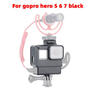 Orig Cage for GoPro Hero 5/6/7  Mic Adapter 3.5mm Microphone Frame Case Mount Accessory Ulanzi V2