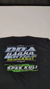Kaos Lengan Panjang Pria Doa Usaha Baju Distro Keren Katun Tc30s Murah Sablon
