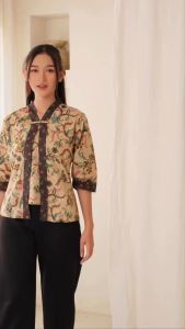 TERLARIS Blouse Batik Atasan Batik Wanita Seragam Kantor