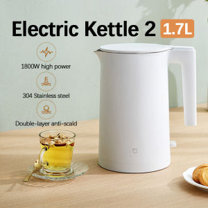 Xiaomi Mijia Electric Kettle 2 1800W 1.7 Upgraded Large Capacity Electric Kettle 304 Stainless Steel Inner Tank Automatic Power-off Safety Design小米电水壶