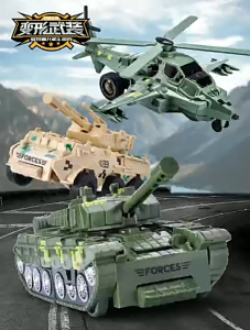 Đồ chơi xe tăng máy bay trực thăng biến hình robot cho bé trai 2025