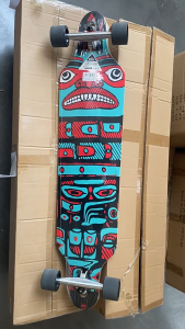 WIN.MAX 7 Ply Maple Wood Cruiser Complete Board with ABEC-11 Bearings Longboard Skateboard