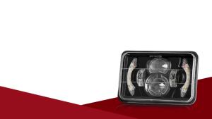 4X6" Inch Car LED Headlights Hi/Lo Beam with White Amber DRL For H4651 H4652 H4656 H4666 Truck Conversion Off Road