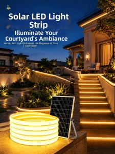 jiuxin lighting | Solar Outdoor Waterproof Seven Colors Ultra-bright LED Strip Light