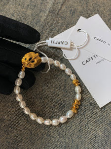 CAFFTI | Natural Freshwater Genuine Pearl Stackable Elegant Niche Charm Bracelet