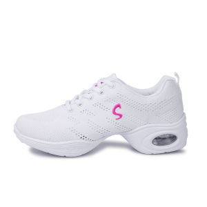 Dancing Shoes Female Adult Hollow-out Breathable Mesh Shoes for Square Dance Dancing Shoes Female Soft Bottom Fitness Shoe Running Shoes