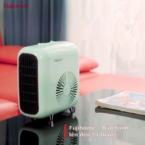 Quạt sưởi gốm mini nhập khẩu FUJIHOME FH1200 Làm ấm nhanh - Không khô da - Không phát sáng - Tiết kiệm điện - Bảo hành điện tử toàn quốc 24 tháng