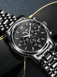 OLEVS | Mechanical Automatic Black Business Mens Watch