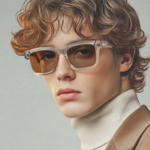 ZENOTTIC 2025 Trend Square Polarized Sunglasses Handmade Acetate Sun Glasses Fashion Patchwork Shades ZS6240