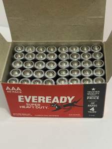 EVEREADY Super Heavy Duty AAA Size Battery 1 Box (10x4pack) 40pcs