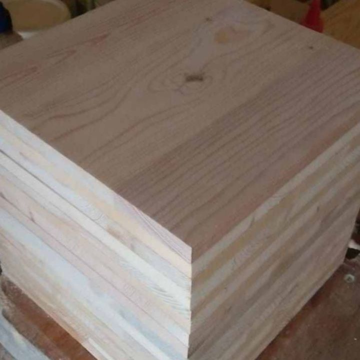 papan kayu jati belanda 30x30, 40x30, 50x30cm tebal 1,7 cm