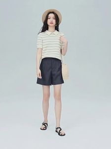 Giordano | Pleated Business Casual Mid Waist A-line Shorts